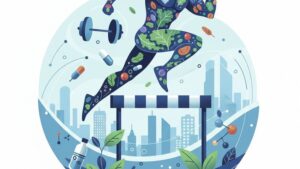 Современная иллюстрация веганского питания для спортсменов, обзор добавок на 2026 год, Москва.